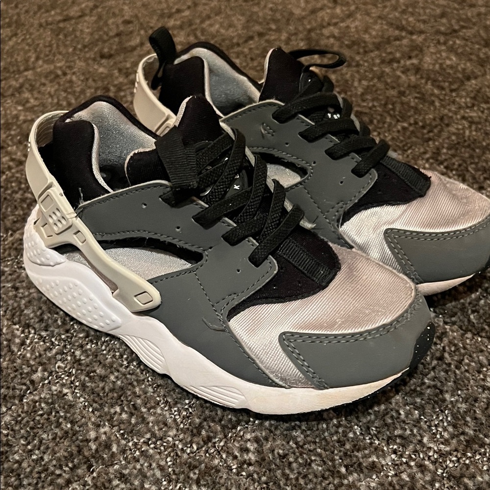Kids Gray and Black Sneakers